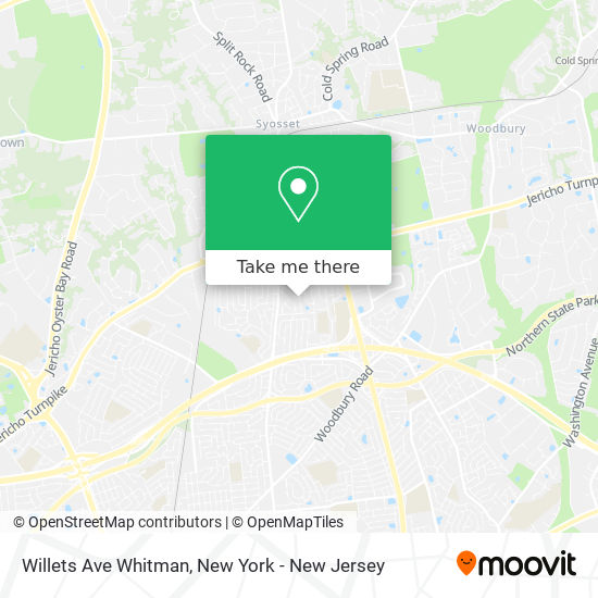 Mapa de Willets Ave Whitman