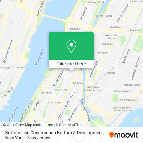 Mapa de Bottom Line Construction Bottom & Development