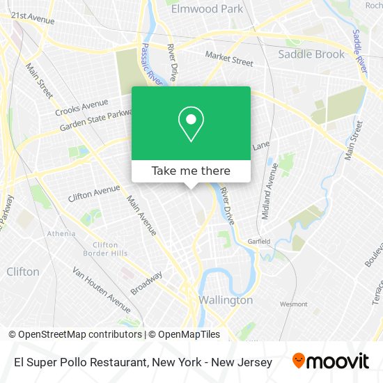 Mapa de El Super Pollo Restaurant