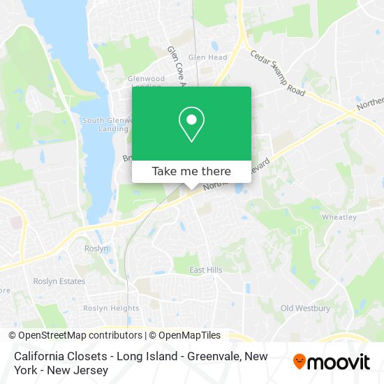 California Closets - Long Island - Greenvale map