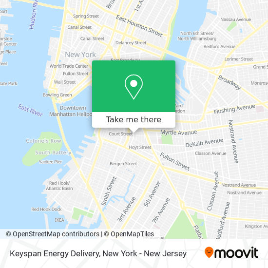 Keyspan Energy Delivery map