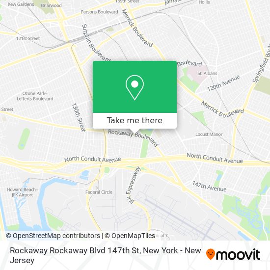 Rockaway Rockaway Blvd 147th St map