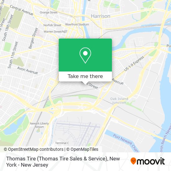 Thomas Tire (Thomas Tire Sales & Service) map