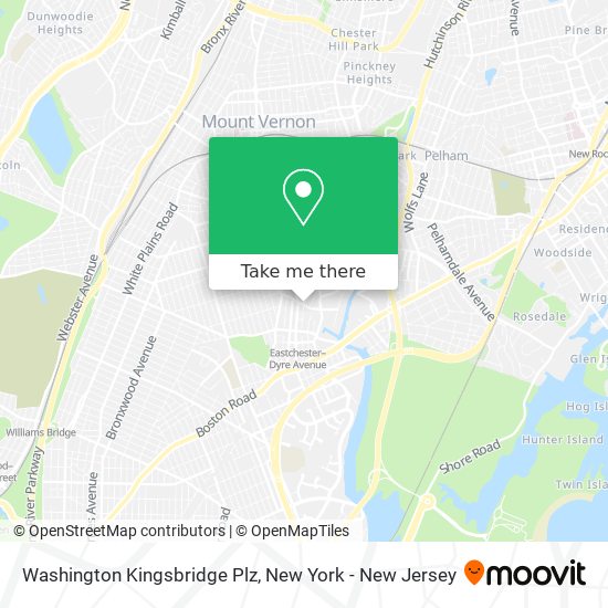 Mapa de Washington Kingsbridge Plz