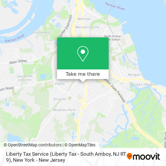 Liberty Tax Service (Liberty Tax - South Amboy, NJ RT 9) map