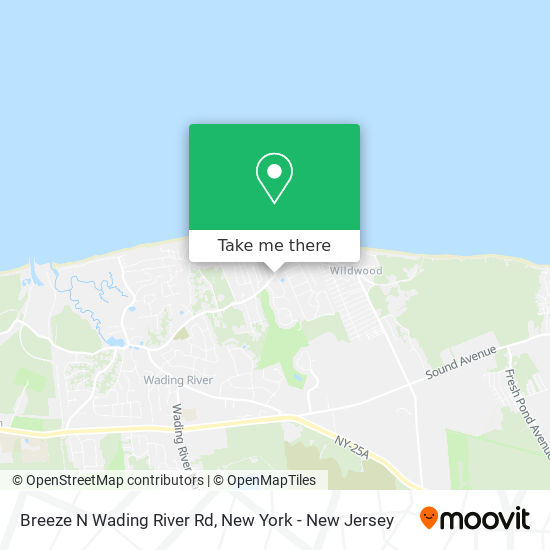 Breeze N Wading River Rd map