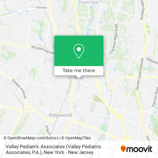 Mapa de Valley Pediatric Associates (Valley Pediatric Associates, P.A.)