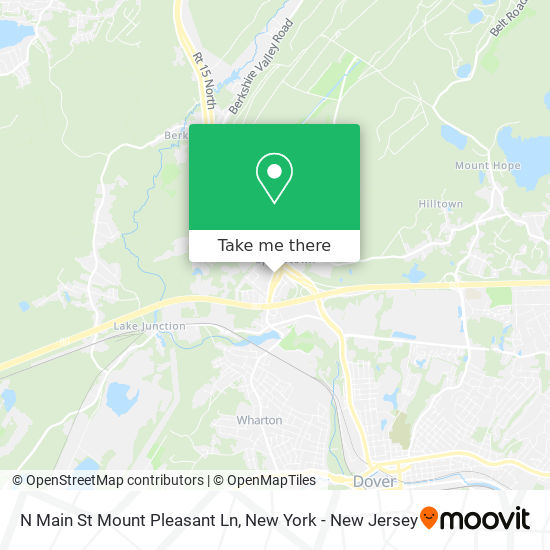 N Main St Mount Pleasant Ln map