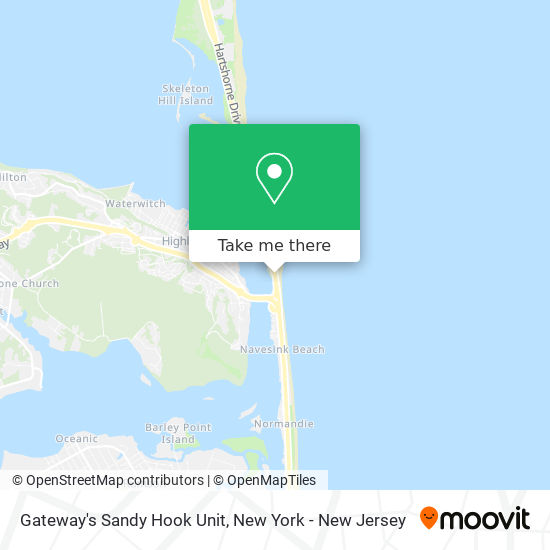 Gateway's Sandy Hook Unit map