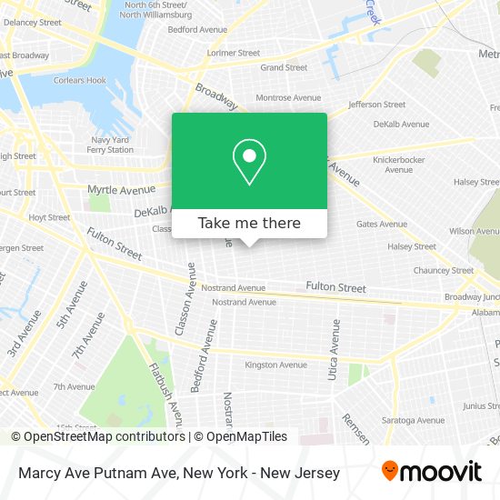 Mapa de Marcy Ave Putnam Ave