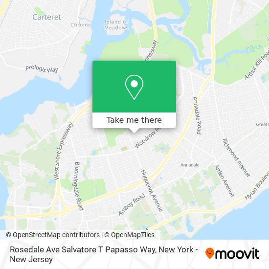 Rosedale Ave Salvatore T Papasso Way map