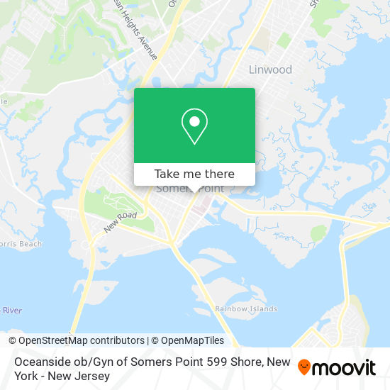 Oceanside ob / Gyn of Somers Point 599 Shore map