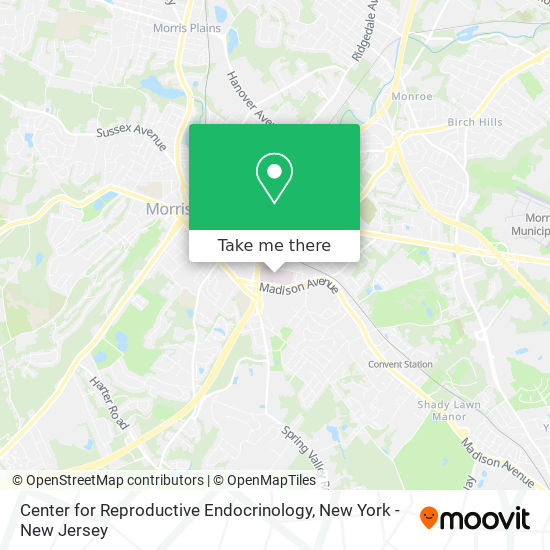 Center for Reproductive Endocrinology map