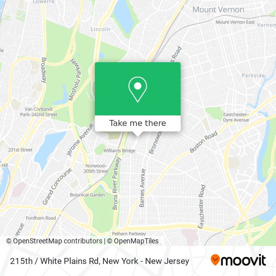 215th / White Plains Rd map