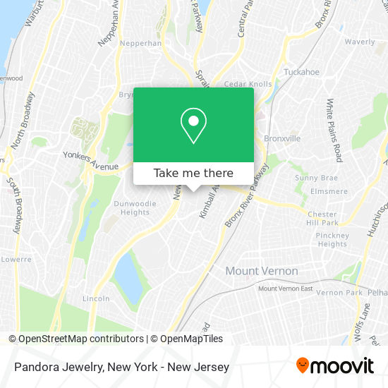 Mapa de Pandora Jewelry