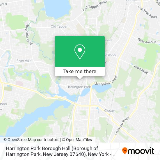 Harrington Park Borough Hall (Borough of Harrington Park, New Jersey 07640) map