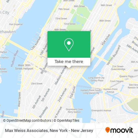 Max Weiss Associates map