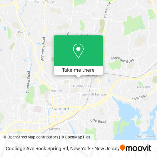 Coolidge Ave Rock Spring Rd map