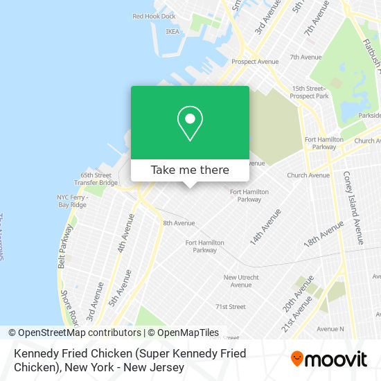 Kennedy Fried Chicken map