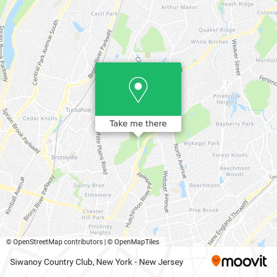 Siwanoy Country Club map