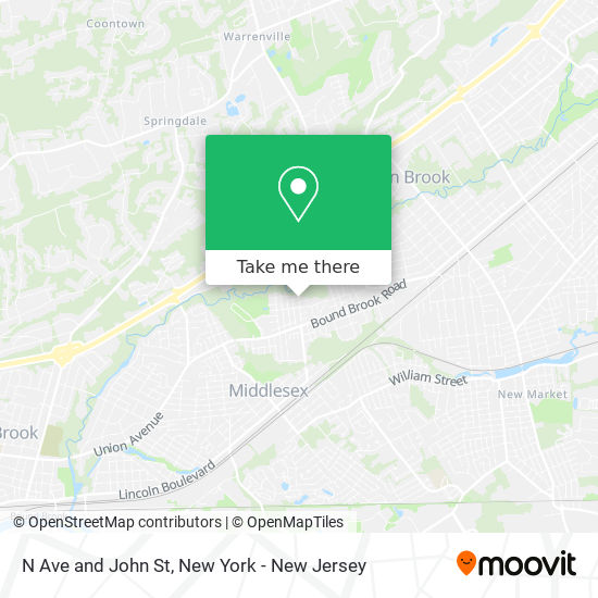 Mapa de N Ave and John St
