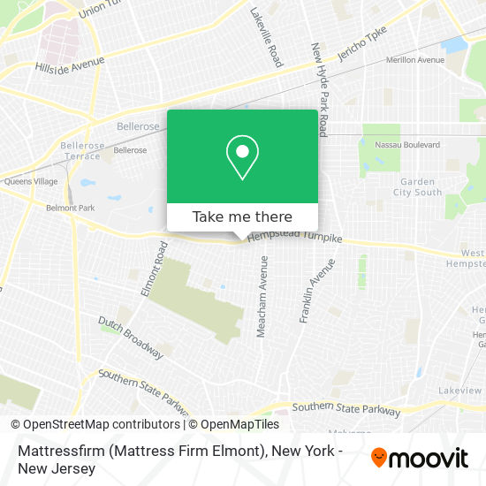 Mattressfirm (Mattress Firm Elmont) map