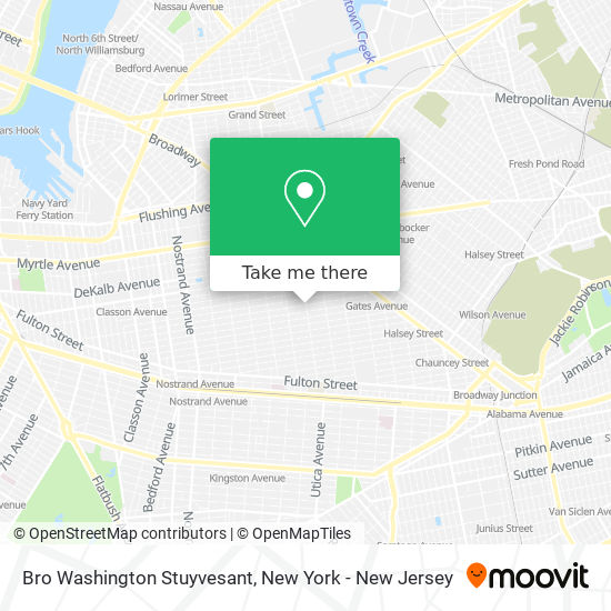 Mapa de Bro Washington Stuyvesant