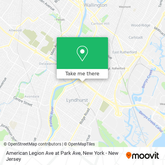 Mapa de American Legion Ave at Park Ave