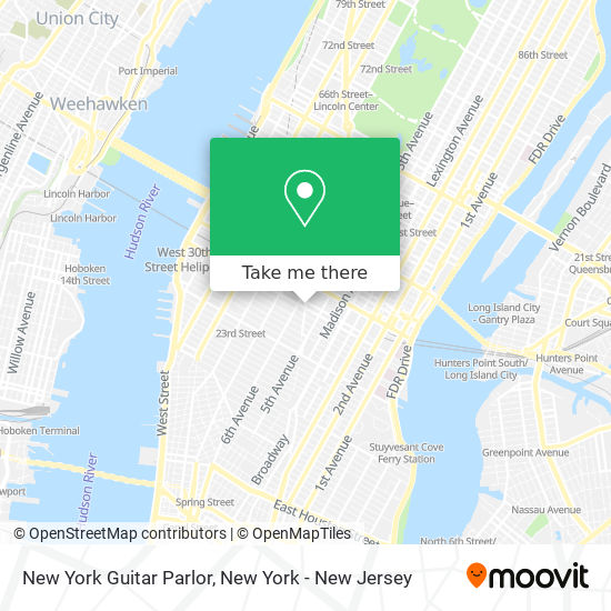 New York Guitar Parlor map