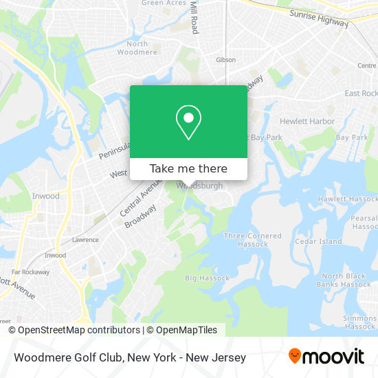 Mapa de Woodmere Golf Club