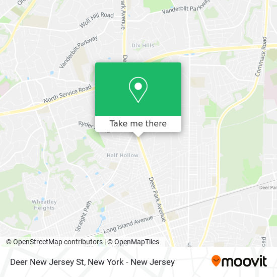 Deer New Jersey St map
