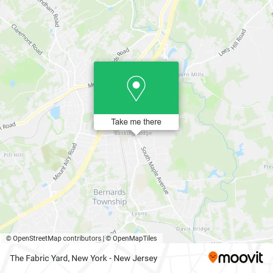 The Fabric Yard map