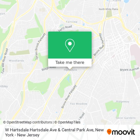 Mapa de W Hartsdale Hartsdale Ave & Central Park Ave