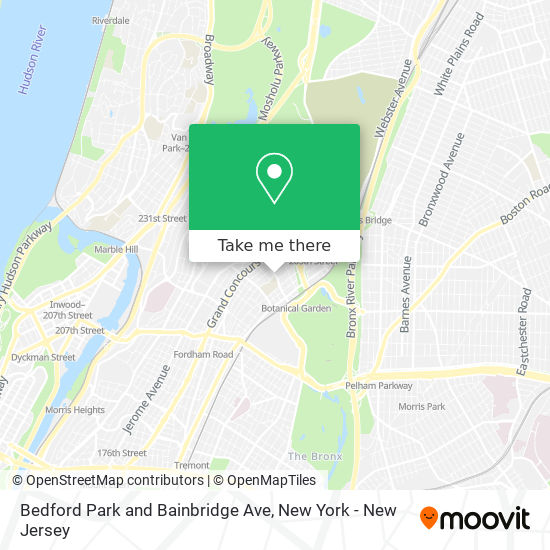 Mapa de Bedford Park and Bainbridge Ave