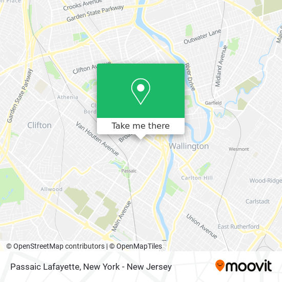 Mapa de Passaic Lafayette