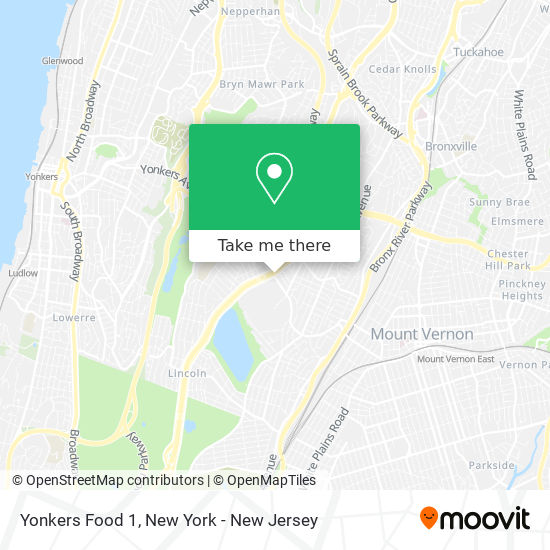 Yonkers Food 1 map