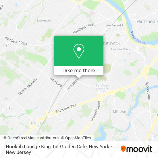 Mapa de Hookah Lounge King Tut Golden Cafe