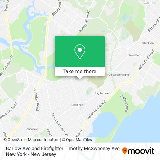 Mapa de Barlow Ave and Firefighter Timothy McSweeney Ave