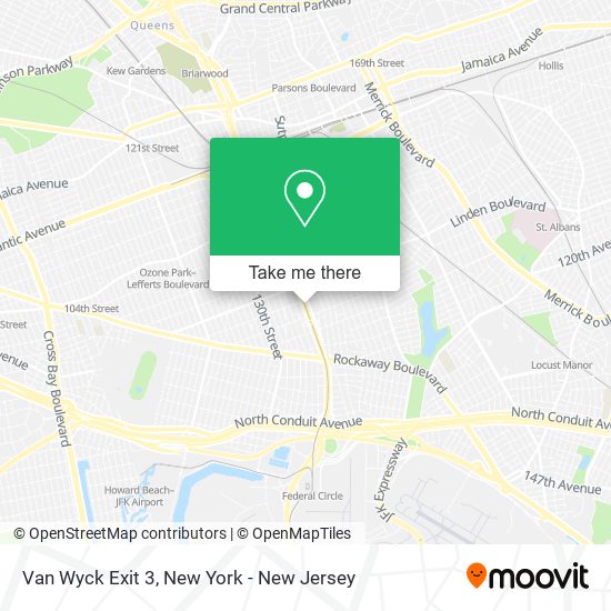 Mapa de Van Wyck Exit 3