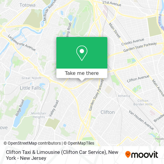 Clifton Taxi & Limousine (Clifton Car Service) map