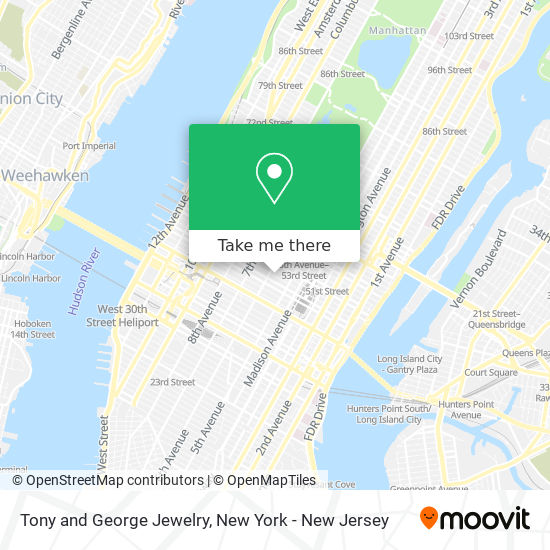 Tony and George Jewelry map