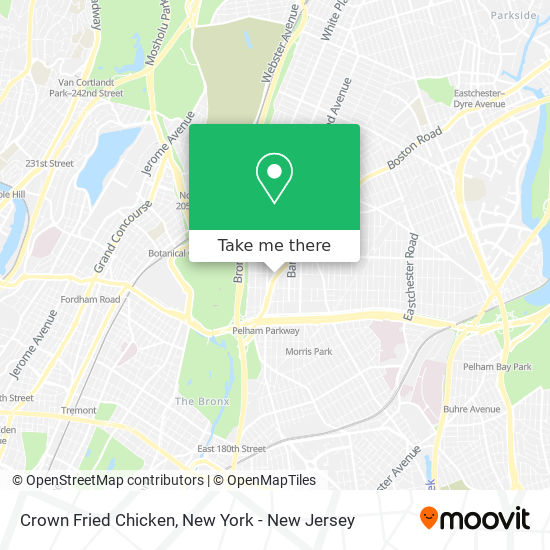 Mapa de Crown Fried Chicken