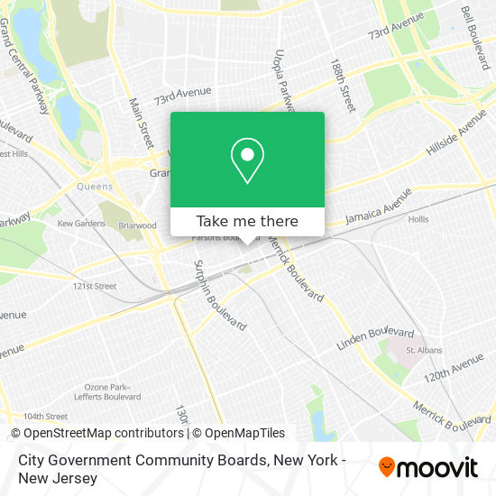 City Government Community Boards map