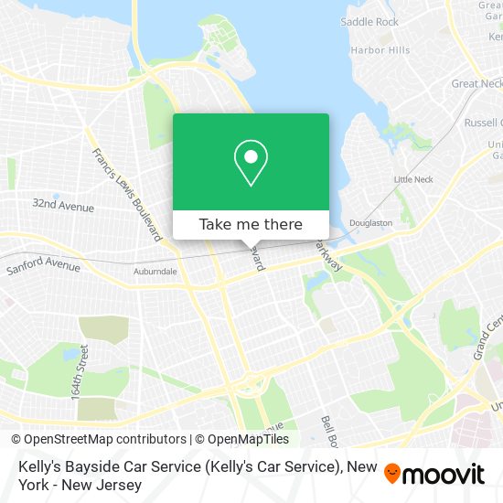 Kelly's Bayside Car Service map