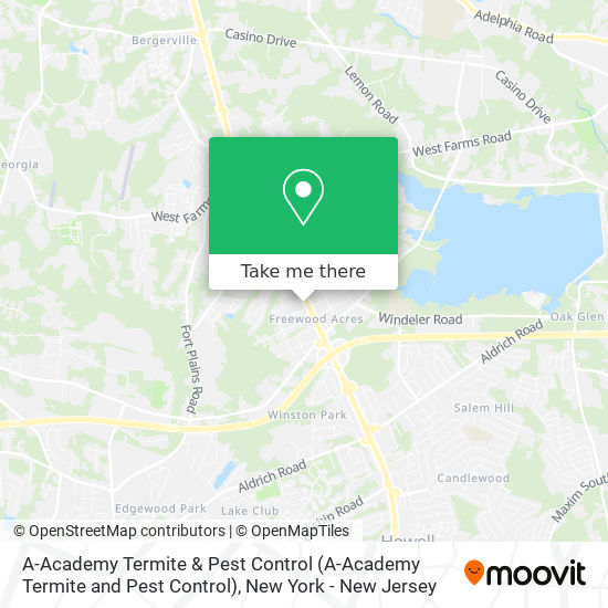 Mapa de A-Academy Termite & Pest Control