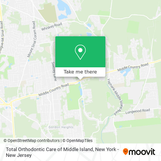 Total Orthodontic Care of Middle Island map