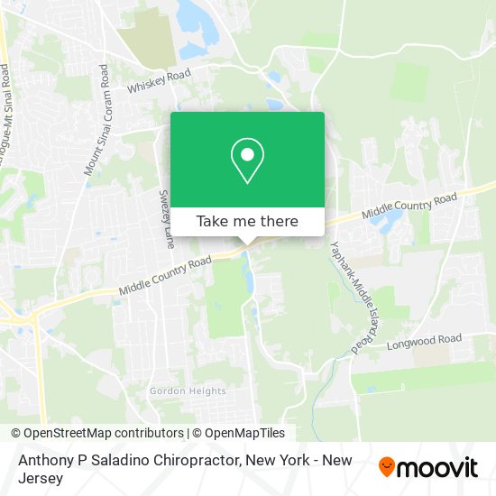 Anthony P Saladino Chiropractor map