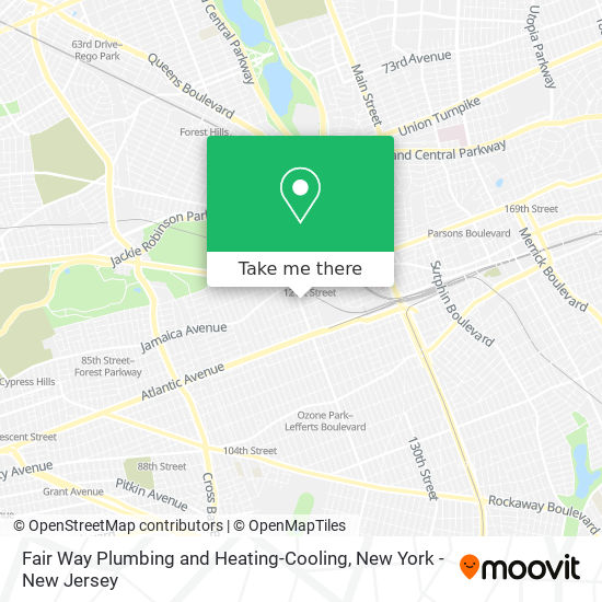 Fair Way Plumbing and Heating-Cooling map