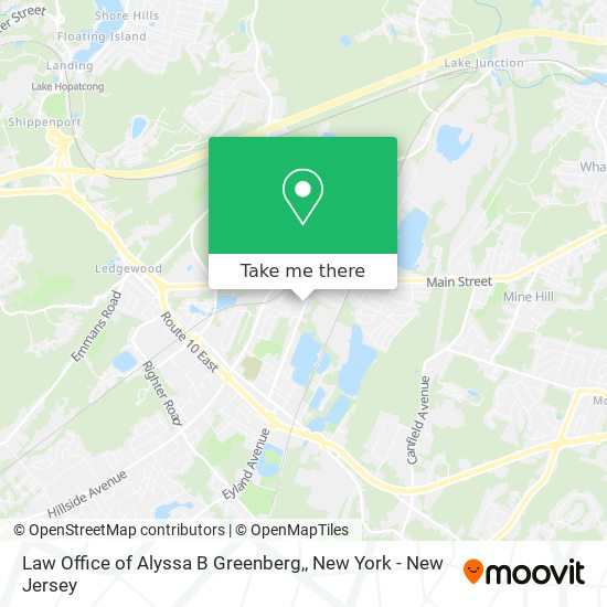 Law Office of Alyssa B Greenberg, map