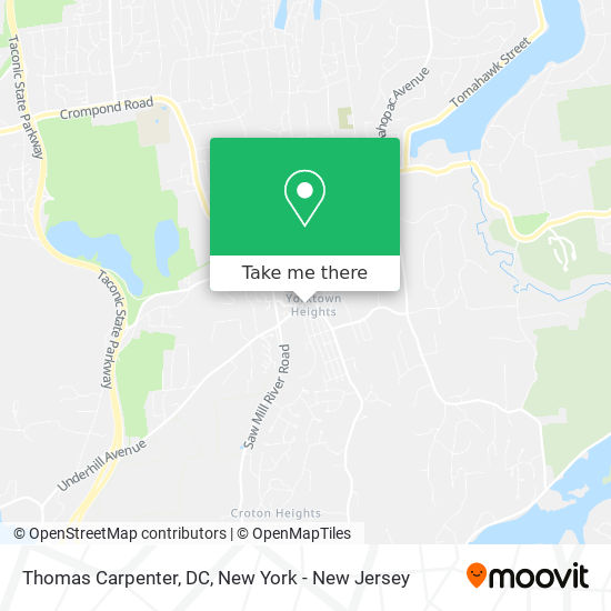 Mapa de Thomas Carpenter, DC
